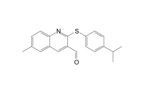 2-(4-Isopropylphenylthio)-6-methylquinoline-3-carbaldehyde