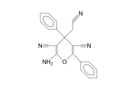 2-Amino-3,5-dicyano-4-cyanomethyl-4,6-diphenyl-4H-pyran