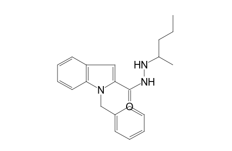 1-benzylindole-2-carboxylic acid, 2-(1-methylbutyl)hydrazide
