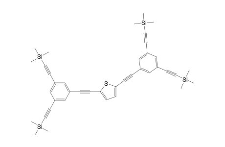 2,5-Di[(3,5-bis-trimethylsilylethynylphenyl)ethynyl]thiophene
