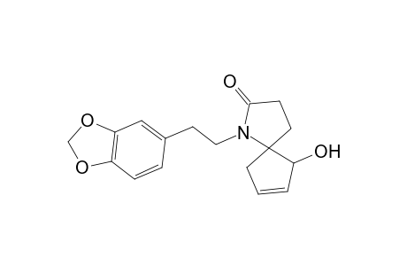 1-[2-(1,3-Benzodioxol-5-yl)ethyl]-6-hydroxy-1-azaspiro[4.4]non-7-en-2-one