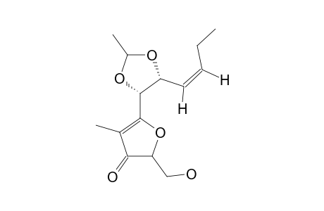 5-[(1S,2S,Z)-1,2-(ETHYLIDENEDIOXY)-HEX-3-ENYL]-2-(HYDROXYMETHYL)-4-METHYLFURAN-3(2H)-ONE