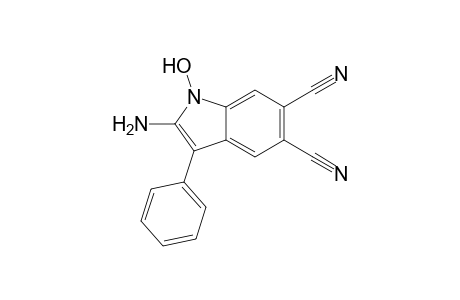 2-Amino-1-hydroxy-3-phenyl-1H-indole-5,6-dicarbonitrile