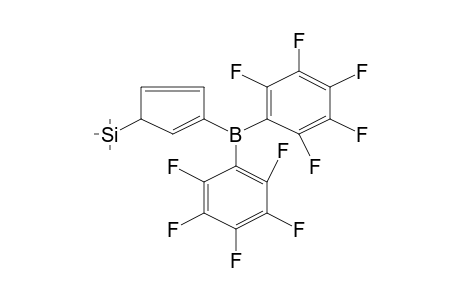 2,4-Cyclopentadiene, 1-trimethylsilyl-3-[bis(pentafluorophenyl)boryl]-