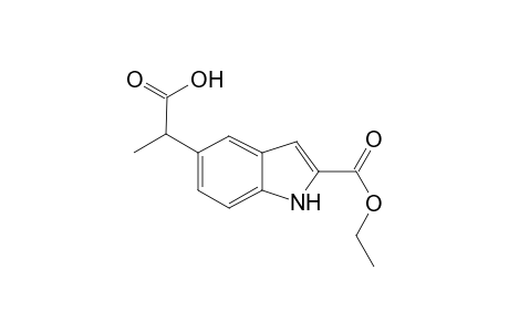 2-(2-Ethoxycarbonyl)-1H-indole-5-yl)-2-methylacetic acid