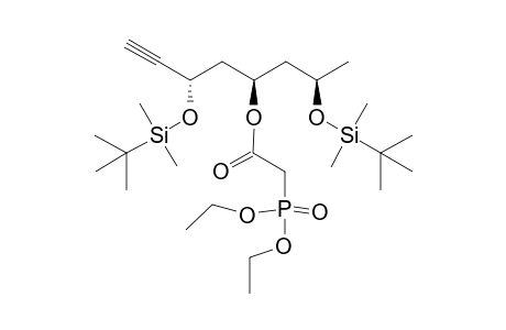 (2R,4R,6S)-2,6-bis(Tert-butyldimethylsilyloxy)oct-7-yn-4-yl 2-(diethoxyphosphoryl)acetate