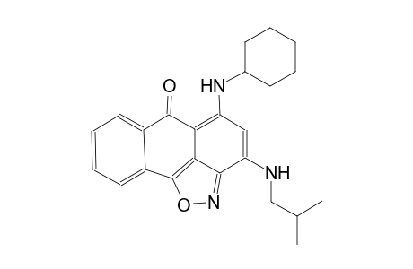 6H-anthra[1,9-cd]isoxazol-6-one, 5-(cyclohexylamino)-3-[(2-methylpropyl)amino]-