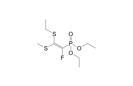 DIETHYL-(Z)-1-FLUORO-2-(ETHYLSULFANYL)-2-(METHYLSULFANYL)-VINYLPHOSPHONATE