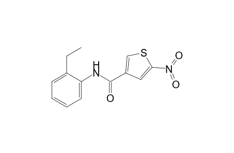 N-(2-ethylphenyl)-5-nitro-3-thiophenecarboxamide