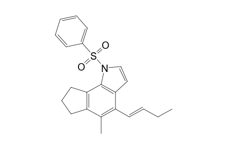 1-(benzenesulfonyl)-4-[(E)-but-1-enyl]-5-methyl-7,8-dihydro-6H-cyclopenta[g]indole