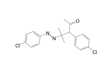 3-(4-Chlorophenyl)-4-[(E)-(4-chlorophenyl)diazenyl]-4-methyl-2-pentanone