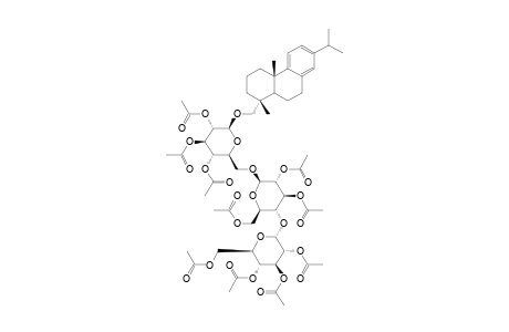 #13;PERACETYL-[1R-(1-ALPHA,4A-BETA,10A-ALPHA)]-1,2,3,4,4A,9,10,10A-OCTAHYDRO-1,4A-DIMETHYL-7-ISOPROPYL-1-PHENANTHRENMETHYL-ALPHA-D-GLUCOPYRANOSYL-(1->4)-BETA-D