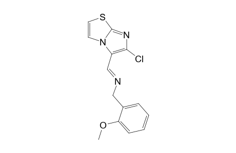 6-CHLORO-5-[N-(o-METHOXYBENZYL)FORMIMIDOYL]IMIDAZO[2,1-b]THIAZOLE