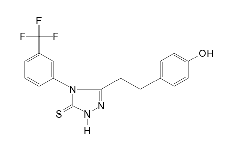 3-(p-HYDROXYPHENETHYL)-4-(alpha,alpha,alpha-TRIFLUORO-m-TOLYL)-DELTA^2-1,2,4-TRIAZOLINE-5-THIONE