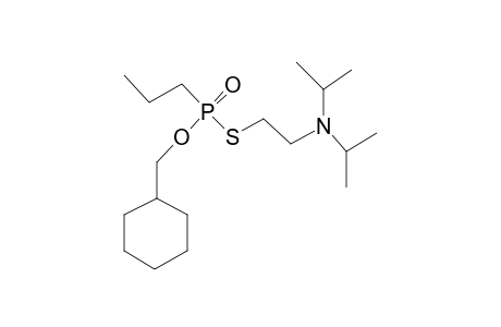 Cyclohexylmethyl S-2-(diisopropylamino)ethyl propylphosphonothiolate