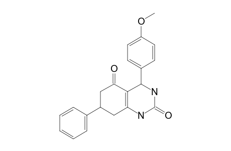 4-(4-Methoxyphenyl)-7-phenyl-2-oxo-1,2,3,4,5,6,7,8-octahydroquinazoline-5-one