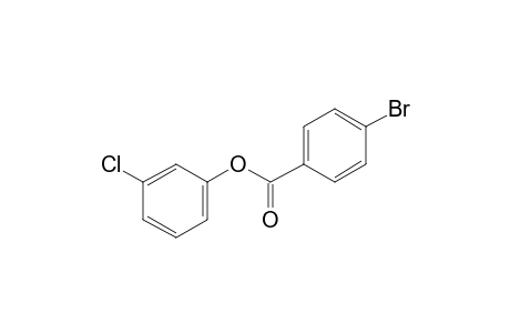 4-Bromobenzoic acid, 3-chlorophenyl ester