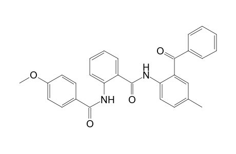 N-(2-Benzoyl-4-methylphenyl)-2-[(4-methoxybenzoyl)amino]benzamide