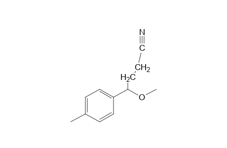 4-Methoxy-4-p-tolylbutyronitrile