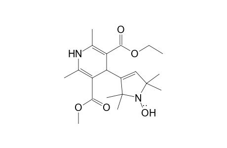 4-[1,4-Dihydro-2,6-dimethyl-3-(methoxycarbonyl)-5-(ethoxycarbonyl)pyridin-4-yl]-2,2,5,5-tetramethyl-2,5-dihydropyrrol-1-yloxy radical