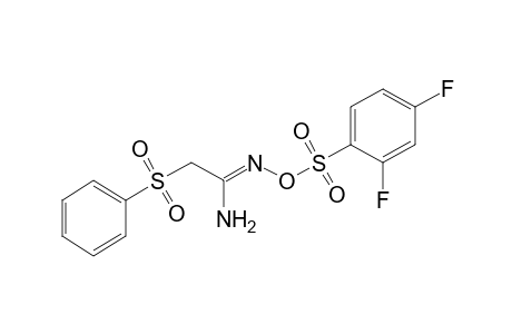 O-[(2,4-difluorophenyl)sulfonyl]-2-(phenylsulfonyl)acetamidoxime