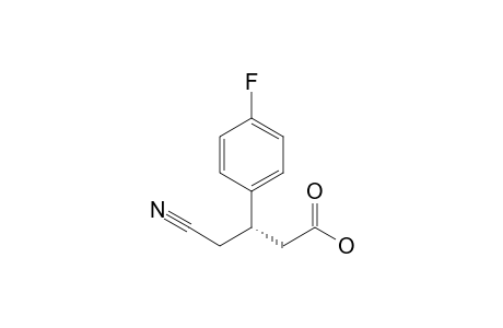 (3S)-4-Cyano-3-(4-fluorophenyl)butanoic acid