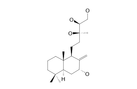 7-ALPHA,13R,14R,15-TETRAHYDROXY-LABD-8(17)-ENE