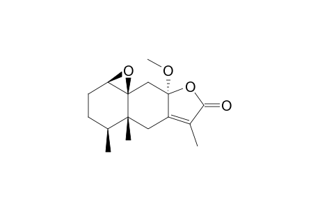 1.beta.,10.beta.-Epoxy-8.alpha.-methoxyeremophil-7(11)-en-8.beta.,12-olide