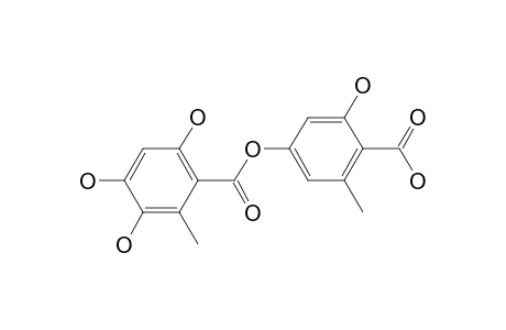 Benzoic acid, 3,4,6-trihydroxy-2-methyl-, 4-carboxy-3-hydroxy-5-methylphenyl ester