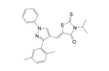 (5Z)-5-{[3-(2,5-dimethylphenyl)-1-phenyl-1H-pyrazol-4-yl]methylene}-3-isopropyl-2-thioxo-1,3-thiazolidin-4-one