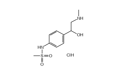 4'-[1-hydroxy-2-(methylamino)ethyl]methanesulfonanilide, hydrochloride