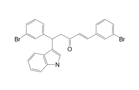 (E)-1,5-bis(3-bromophenyl)-5-(1H-indol-3-yl)pent-1-en-3-one