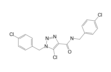 5-Chloranyl-N,1-bis[(4-chlorophenyl)methyl]-1,2,3-triazole-4-carboxamide