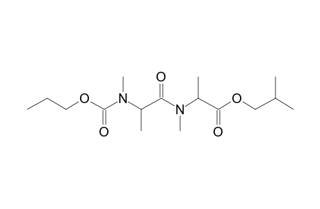 Alanylalanine, N,N'-dimethyl-N'-propoxycarbonyl-, isobutyl ester