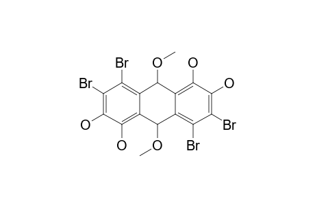 9,10-Dihydro-9,10-dimethoxy-3,4,7,8-tetrabromo-1,2,5,6-tetrahydroxyanthracene