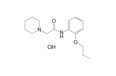 2'-propoxy-1-piperidineacetanilide, monohydrochloride