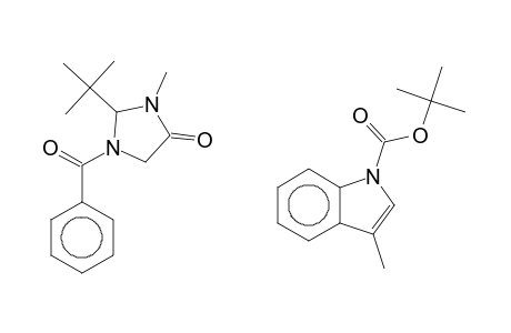 1H-Indole-1-carboxylic acid, 3-[[3-benzoyl-2-(1,1-dimethylethyl)-1-methyl-5-oxo-4-imidazolidinyl]methyl]-, 1,1-dimethylethyl ester,