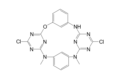 Aza(dimethylaza)calix[2]arene[2](chloro)triazine