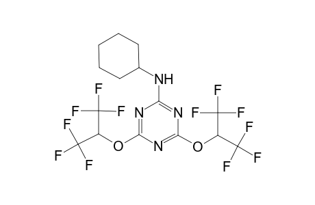 N-Cyclohexyl-4,6-bis[2,2,2-trifluoro-1-(trifluoromethyl)ethoxy]-1,3,5-triazin-2-amine