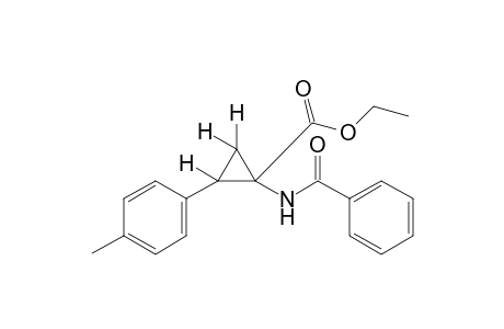 1-Benzamido-2-p-tolylcyclopropanecarboxylic acid, ethyl ester