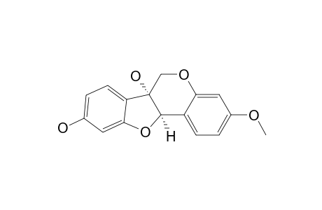 6H-Benzofuro[3,2-c][1]benzopyran-6a,9(11aH)-diol, 3-methoxy-, cis-