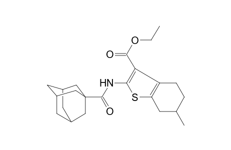 Ethyl 2-[(1-adamantylcarbonyl)amino]-6-methyl-4,5,6,7-tetrahydro-1-benzothiophene-3-carboxylate