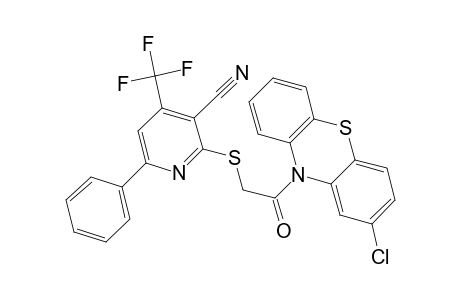 3-pyridinecarbonitrile, 2-[[2-(2-chloro-10H-phenothiazin-10-yl)-2-oxoethyl]thio]-6-phenyl-4-(trifluoromethyl)-