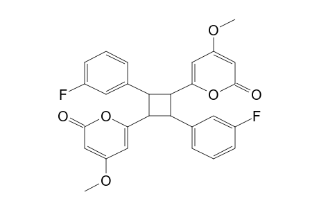 Cyclobutane, 1,3-bis(3-fluorophenyl)-2,4-bis(4-methoxy-2-oxo-2H-pyran-6-yl)-