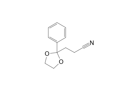 3-(2-phenyl-1,3-dioxolan-2-yl)propanenitrile