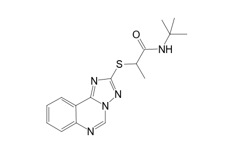 2-([1,2,4]triazolo[1,5-c]quinazolin-2-ylthio)-N-tert-butylpropanamide