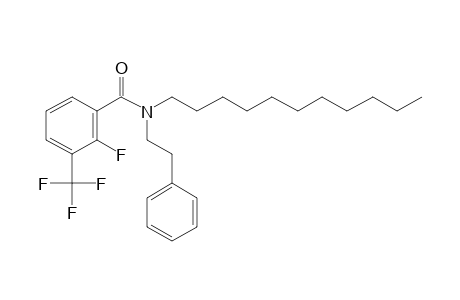 Benzamide, 2-fluoro-3-trifluoromethyl-N-(2-phenylethyl)-N-undecyl-