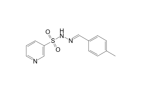 3-Pyridinesulfonic acid, (p-methylbenzylidene)hydrazide