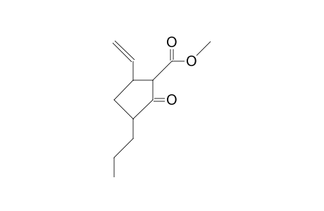 Cyclopentanecarboxylic acid, 5-ethenyl-2-oxo-3-propyl-, methyl ester