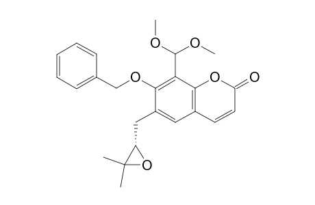 7-benzyloxy-8-(dimethoxymethyl)-6-[[(2S)-3,3-dimethyloxiran-2-yl]methyl]chromen-2-one